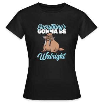 Morse - T-shirt Femme - noir - Devant - AI Model Female 172 dark (172cm)