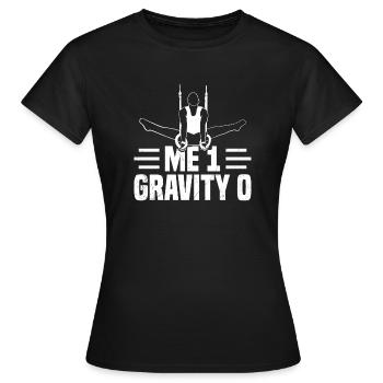 Gymnastique aux anneaux 7 - T-shirt Femme - noir - Devant - AI Model Female 172 dark (172cm)