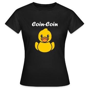 carnard coin coin - T-shirt Femme - noir - Devant - AI Model Female 172 dark (172cm)