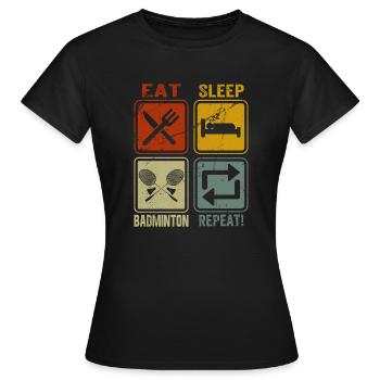 Clothing for athletes, sports lovers and - Women's T-Shirt - black - Front - AI Model Female 172 dark (172cm)