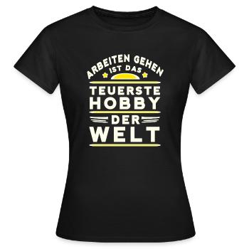 Loisirs - T-shirt Femme - noir - Devant - AI Model Female 172 dark (172cm)