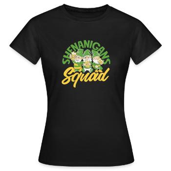 Drôle d’irlandais Irlande cadeau - T-shirt Femme - noir - Devant - AI Model Female 172 dark (172cm)