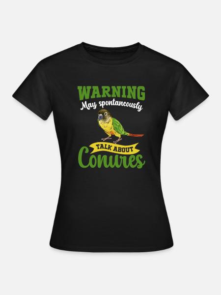 Molinasittich Papagei Vogel Sittich - Frauen T-Shirt - Schwarz