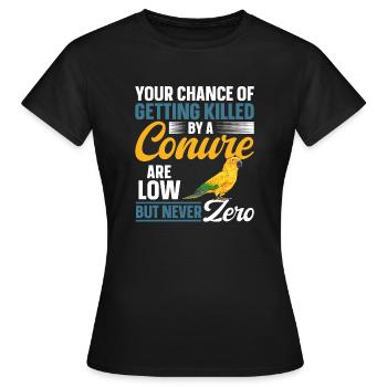 Parakeet Parrot Parakeet Bird - Women's T-Shirt - black - Front - AI Model Female 172 dark (172cm)