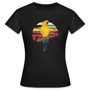 Parakeet Parrot Parakeet Bird - Women's T-Shirt - black - Front - AI Model Female 172 dark (172cm)