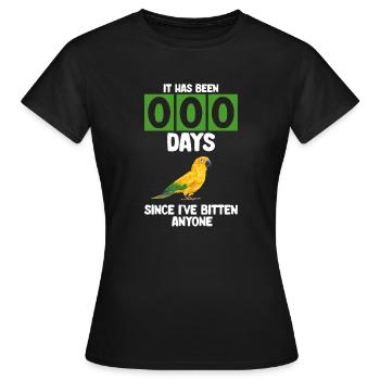Parakeet Parrot Parakeet Bird - Women's T-Shirt - black - Front - AI Model Female 172 dark (172cm)