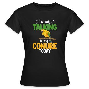 Parakeet Parrot Parakeet Bird - Women's T-Shirt - black - Front - AI Model Female 172 dark (172cm)