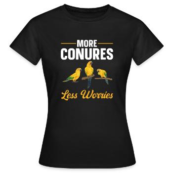 Parakeet Parrot Parakeet Bird - Women's T-Shirt - black - Front - AI Model Female 172 dark (172cm)