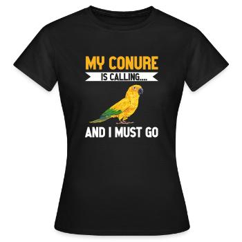 Parakeet Parrot Parakeet Bird - Women's T-Shirt - black - Front - AI Model Female 172 dark (172cm)