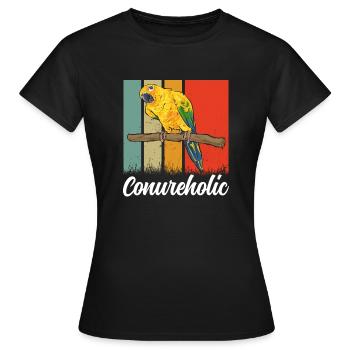 Parakeet Parrot Parakeet Bird - Women's T-Shirt - black - Front - AI Model Female 172 dark (172cm)