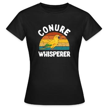 Parakeet Parrot Parakeet Bird - Women's T-Shirt - black - Front - AI Model Female 172 dark (172cm)