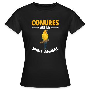 Parakeet Parrot Parakeet Bird - Women's T-Shirt - black - Front - AI Model Female 172 dark (172cm)