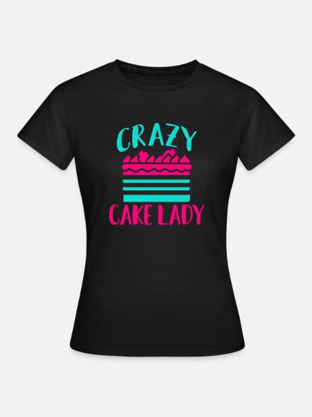 Cake Lover Cake Gift - Frauen T-Shirt - Schwarz