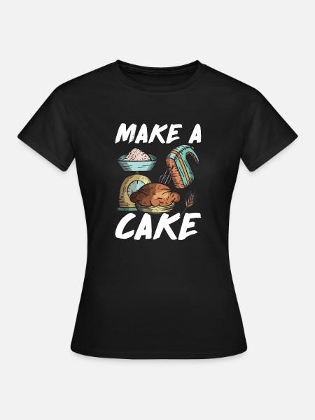 Cake Lover Cake Gift - Frauen T-Shirt - Schwarz