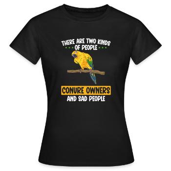 Parakeet Parrot Parakeet Bird - Women's T-Shirt - black - Front - AI Model Female 172 dark (172cm)