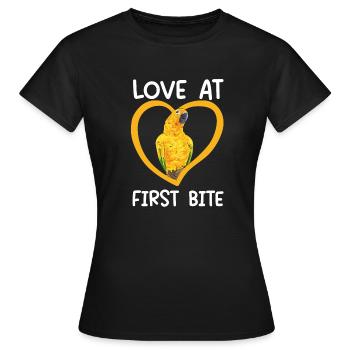 Parakeet Parrot Parakeet Bird - Women's T-Shirt - black - Front - AI Model Female 172 dark (172cm)