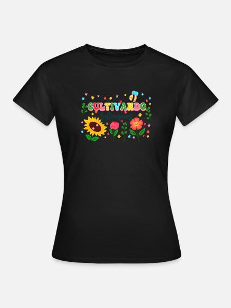 Cultivando Bilingües Spanischlehrer - Frauen T-Shirt - Schwarz