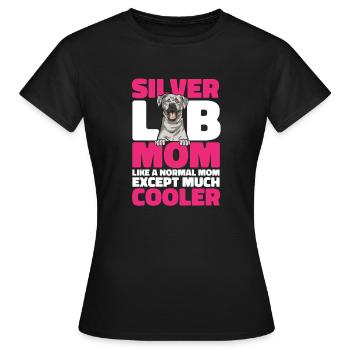 Silver Labrador Retriever Silver Lab - Women's T-Shirt - black - Front - AI Model Female 172 dark (172cm)