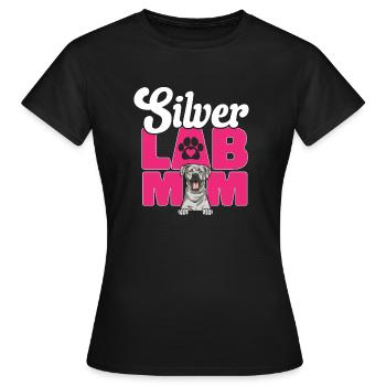 Silver Labrador Retriever Silver Lab - Women's T-Shirt - black - Front - AI Model Female 172 dark (172cm)