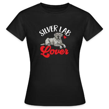 Silver Labrador Retriever Silver Lab - Women's T-Shirt - black - Front - AI Model Female 172 dark (172cm)