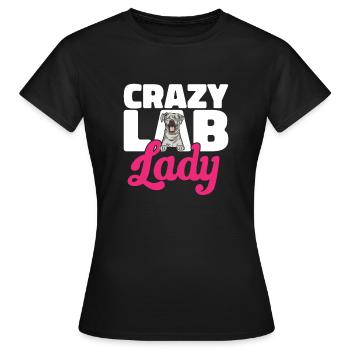 Silver Labrador Retriever Silver Lab - Women's T-Shirt - black - Front - AI Model Female 172 dark (172cm)