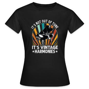 Pianiste Pianiste Classique - T-shirt Femme - noir - Devant - AI Model Female 172 dark (172cm)