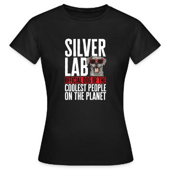 Silver Labrador Retriever Silver Lab - Women's T-Shirt - black - Front - AI Model Female 172 dark (172cm)