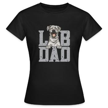 Silver Labrador Retriever Silver Lab - Women's T-Shirt - black - Front - AI Model Female 172 dark (172cm)