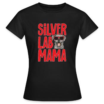 Silver Labrador Retriever Silver Lab - Women's T-Shirt - black - Front - AI Model Female 172 dark (172cm)