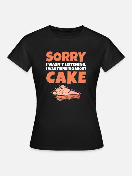 Cake Lover Cake Gift - Frauen T-Shirt - Schwarz