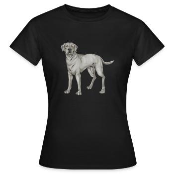 Silver Labrador Retriever Silver Lab - Women's T-Shirt - black - Front - AI Model Female 172 dark (172cm)