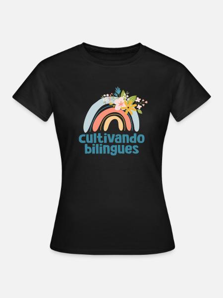Cultivando Bilingües Spanischlehrer - Frauen T-Shirt - Schwarz