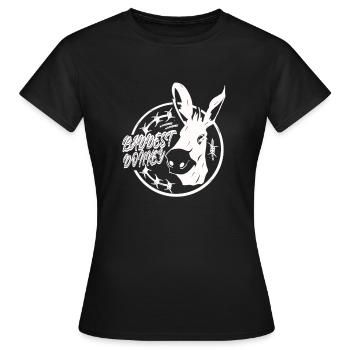 Der schlimmste Esel - Frauen T-Shirt - Schwarz - Vorne - AI Model Female 172 dark (172cm)