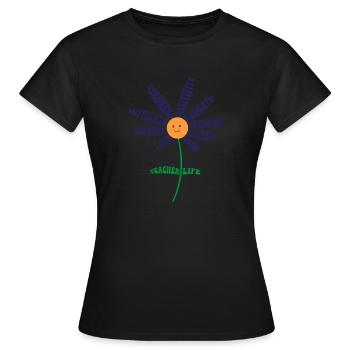 Teach Love Inspire Teachers Inspirational Teacher - Women's T-Shirt - black - Front - AI Model Female 172 dark (172cm)