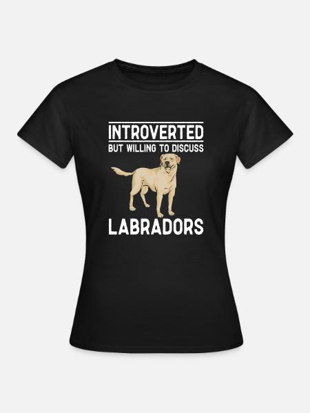 Gelber Labrador Retriever - Frauen T-Shirt - Schwarz