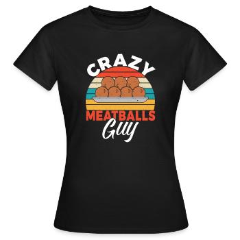 Cadeaux pour les amateurs de boulettes de viande - T-shirt Femme - noir - Devant - AI Model Female 172 dark (172cm)