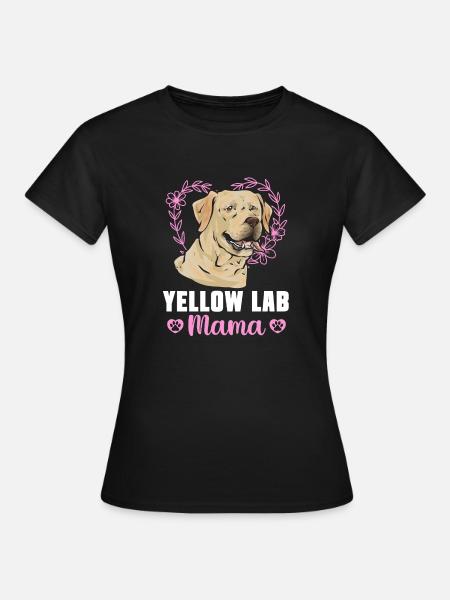 Gelber Labrador Retriever - Frauen T-Shirt - Schwarz