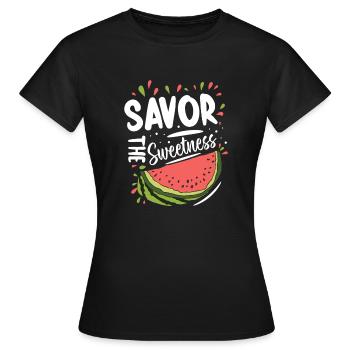 Melon Poison - T-shirt Femme - noir - Devant - AI Model Female 172 dark (172cm)