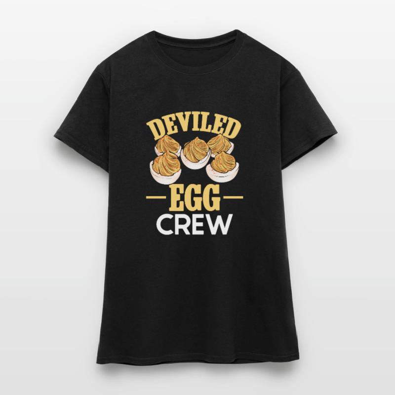 Gefüllte Eier Deviled Eggs Frauen T-Shirt