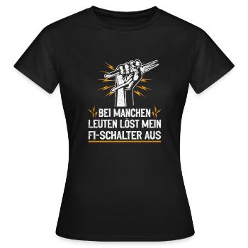 Mon RCD et moi plaisantons avec voltage - T-shirt Femme - noir - Devant - AI Model Female 172 dark (172cm)