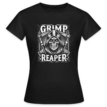GRIMP REAPER - Women's T-Shirt - black - Front - AI Model Female 172 dark (172cm)