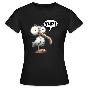 Ja, nicken - Frauen T-Shirt - Schwarz - Vorne - AI Model Female 172 dark (172cm)