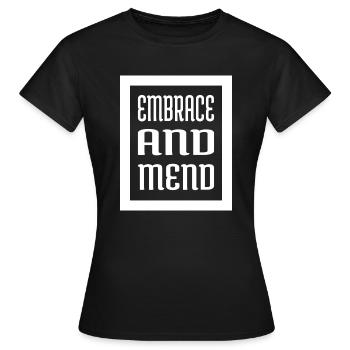 Pratiques de guérison geek Citations de guérison amusantes - T-shirt Femme - noir - Devant - AI Model Female 172 dark (172cm)