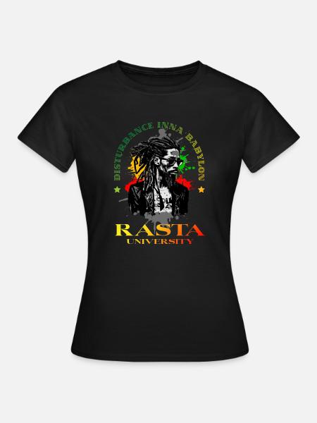 Rasta University Disturbance Inna Babylon Reggae - Women's T-Shirt - black