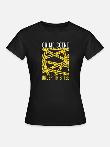 Crime Scene design - Women's T-Shirt - black