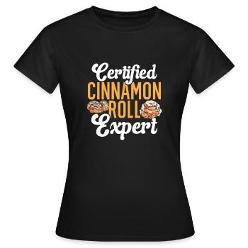 Cinnamon roll - Women's T-Shirt - black - Front - AI Model Female 172 dark (172cm)