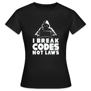 Ethische Hacker-Cybersicherheitsexpertise - Frauen T-Shirt - Schwarz - Vorne - AI Model Female 172 dark (172cm)