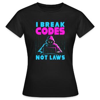 Ethische Hacker-Cybersicherheitsexpertise - Frauen T-Shirt - Schwarz - Vorne - AI Model Female 172 dark (172cm)