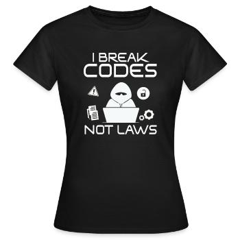 Ethische Hacker-Cybersicherheitsexpertise - Frauen T-Shirt - Schwarz - Vorne - AI Model Female 172 dark (172cm)