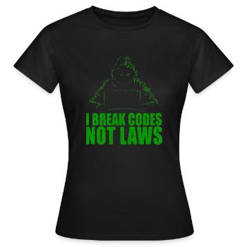 Ethische Hacker-Cybersicherheitsexpertise - Frauen T-Shirt - Schwarz - Vorne - AI Model Female 172 dark (172cm)